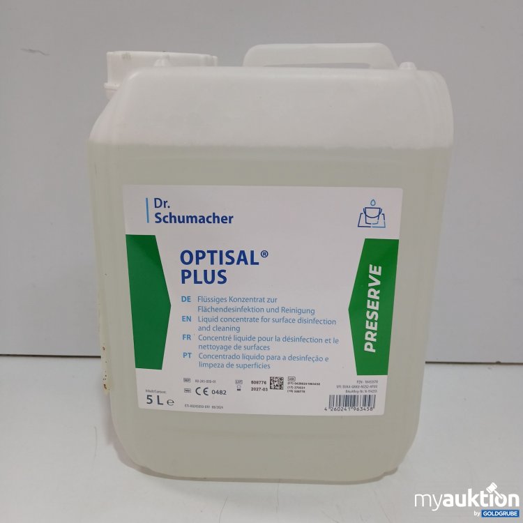 Artikel Nr. 951878: Dr Schumacher Optisal Plus Presere Reiniger 5L 