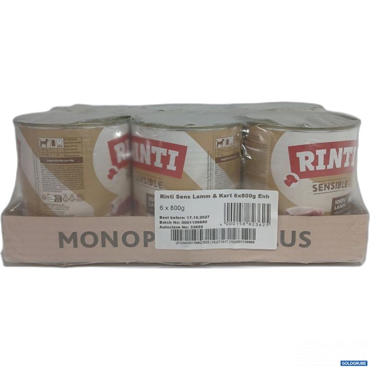 Artikel Nr. 952878 Artikel Nr. 952878: Rinti Sensible Lamm & Kartoffel 6x800 g