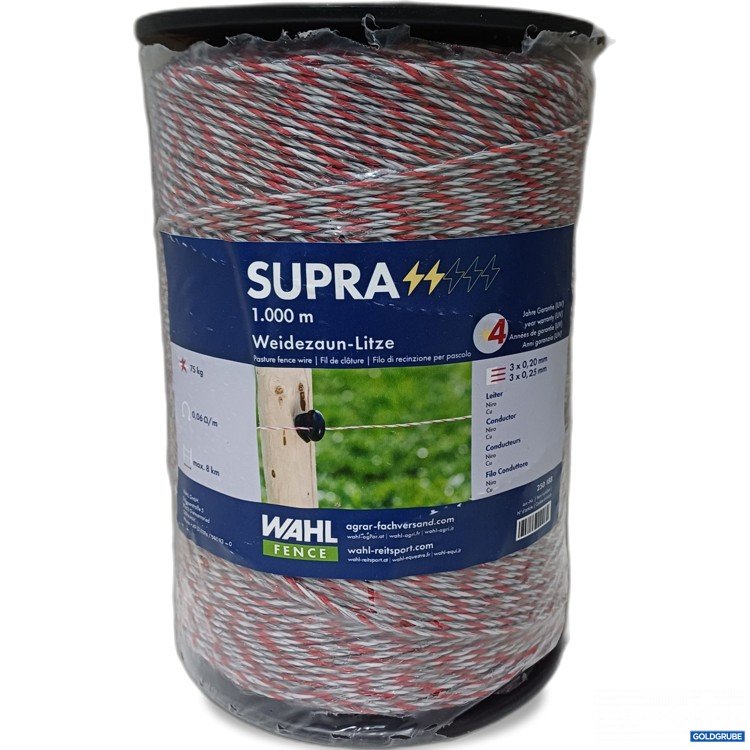Artikel Nr. 986878: WAHL-FENCE Weidezaunlitze SUPRA 1000m