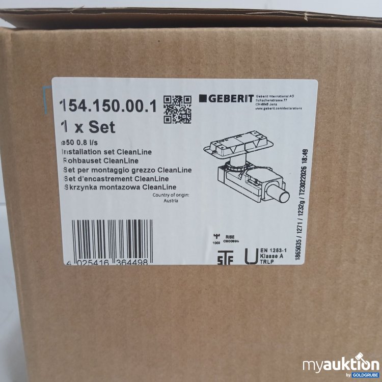 Artikel Nr. 992878 Artikel Nr. 992878: Geberit Rohbauset CleanLine 154.150.00.1