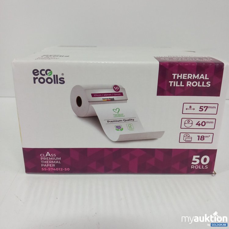 Artikel Nr. 814879 Artikel Nr. 814879: Eco Rolls ClAss Premium Thermal Paper 50 Rollen