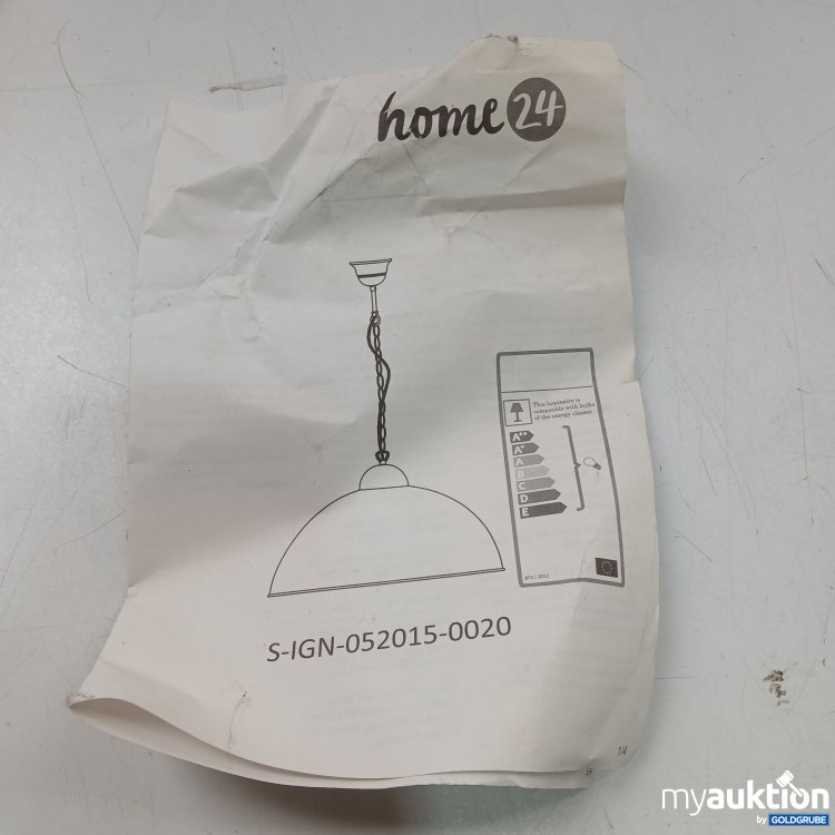 Artikel Nr. 957879: Home 24 Hängelampe S-IGN-052015-0020 Schwarz innen Gold  