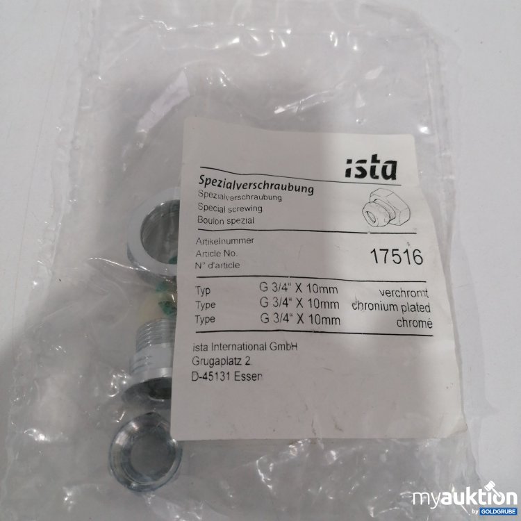 Artikel Nr. 438880 Artikel Nr. 438880: Ista Spezialverschraubung 17516, G 3/4" x 10mm