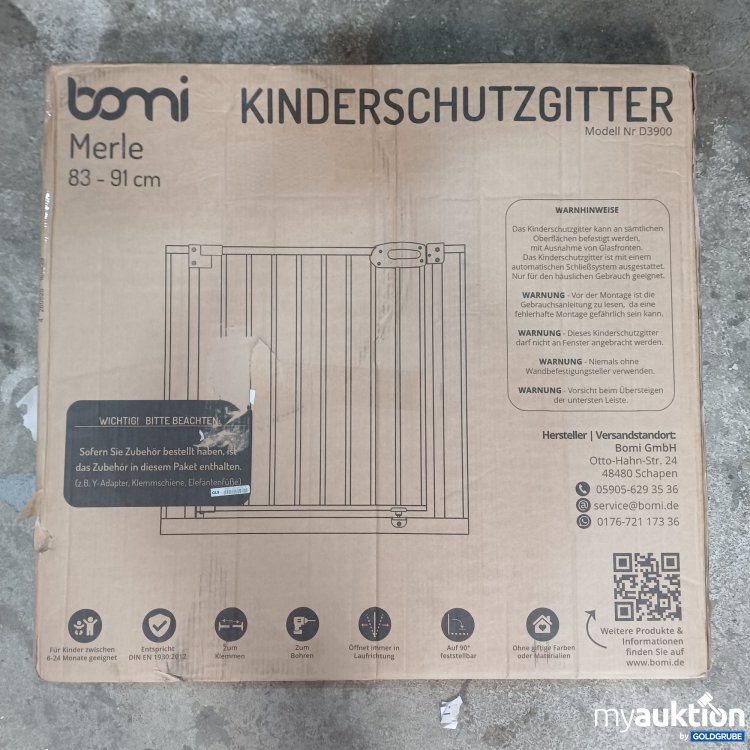 Artikel Nr. 446880 Artikel Nr. 446880: Bomi Türschutzgitter Merle 83-91cm, Modell D3900a