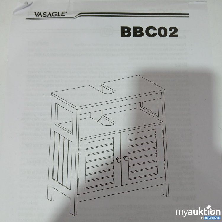 Artikel Nr. 904880: Vasagle Waschbeckenunterschrank BBC02 