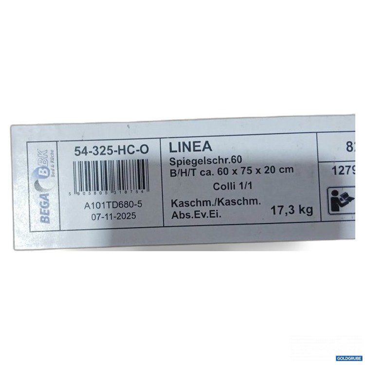 Artikel Nr. 466881 Artikel Nr. 466881: BEGA LINEA Spiegelschrank 60 ca. x 75 20 cm