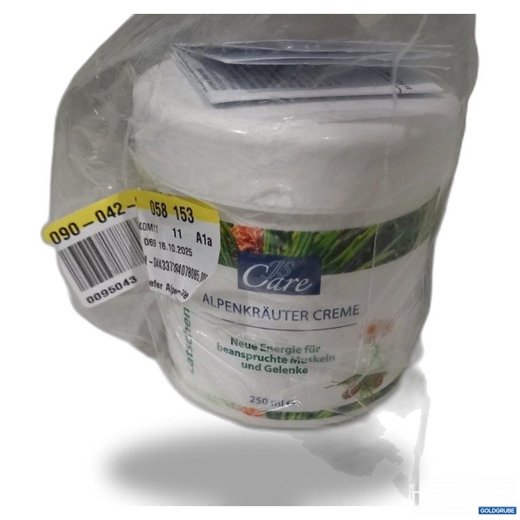 Artikel Nr. 476881 Artikel Nr. 476881: JS Care Alpenkräuter Creme 250 ml