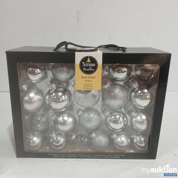 Artikel Nr. 939881 Artikel Nr. 939881: Xmas Baubles Real Glas 42Stk verschiedene Größen
