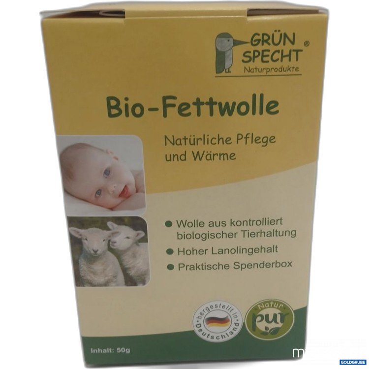 Artikel Nr. 959881: GRÜN SPECHT Bio-Fettwolle 50 g