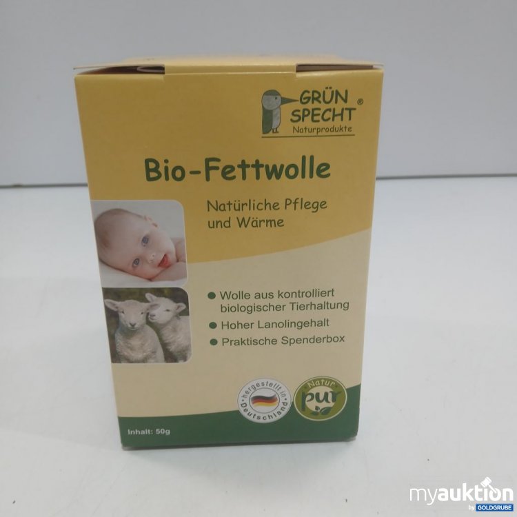 Artikel Nr. 959881: GRÜN SPECHT Bio-Fettwolle 50 g