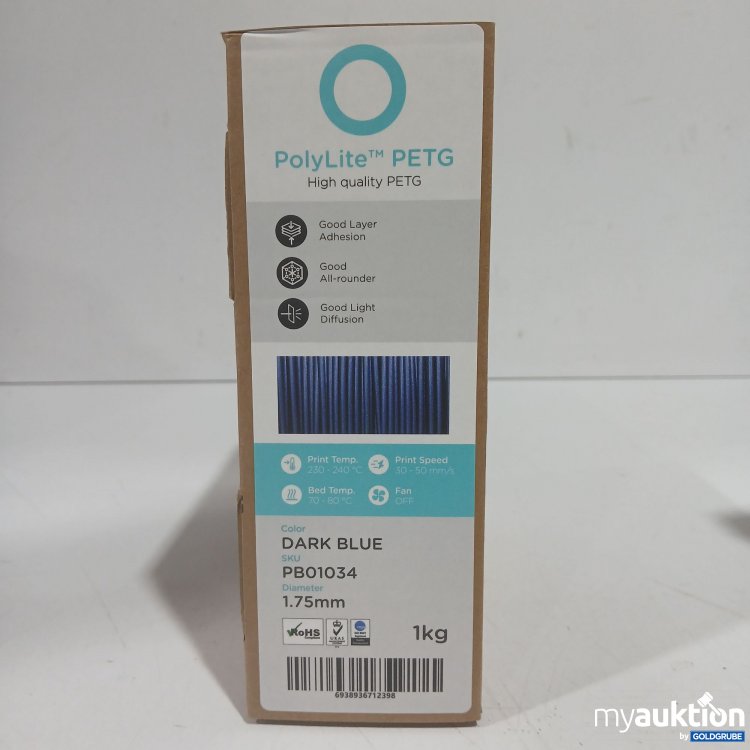 Artikel Nr. 978881 Artikel Nr. 978881: PolyLite PETG 3D Printer Filament 1,75mm 1kg dark blue