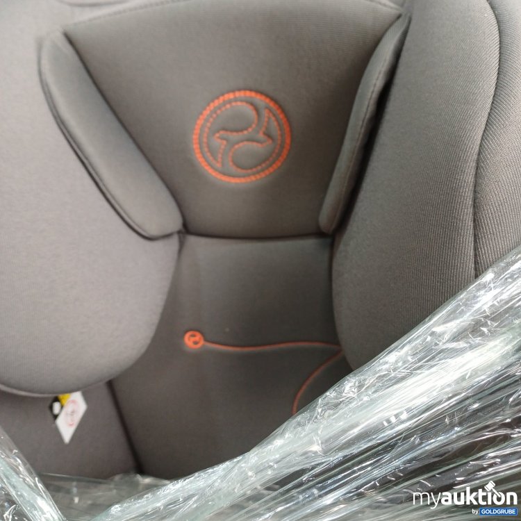 Artikel Nr. 463882: Kindersitz grau mit oranger Stickerei
