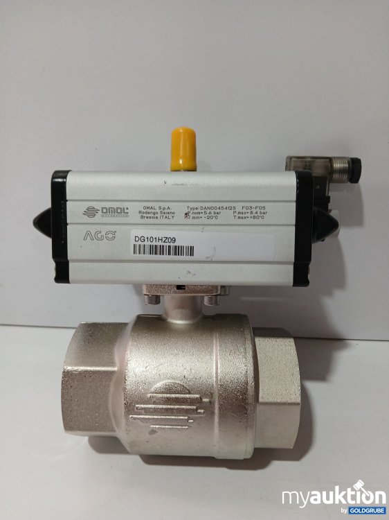 Artikel Nr. 516882 Artikel Nr. 516882: Omal Automation Kugelventil 2" Messing mit 5/2W-Ventil Kompl. 343098