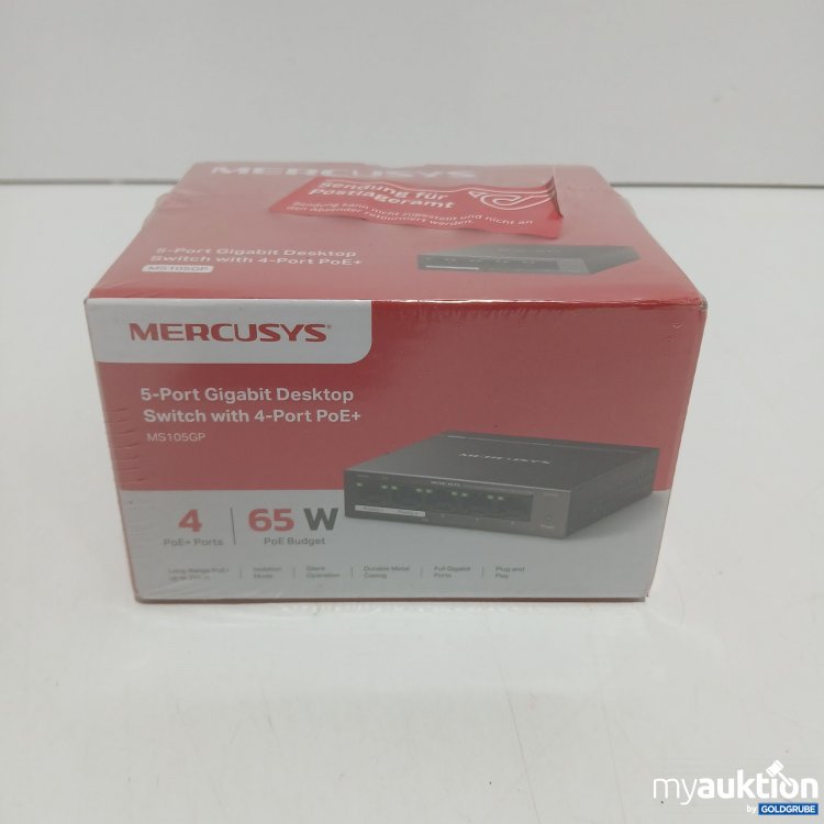 Artikel Nr. 813882 Artikel Nr. 813882: Mercusys 5-Port Gigabit Desktop Switch with 4-Port PoE+ 65W