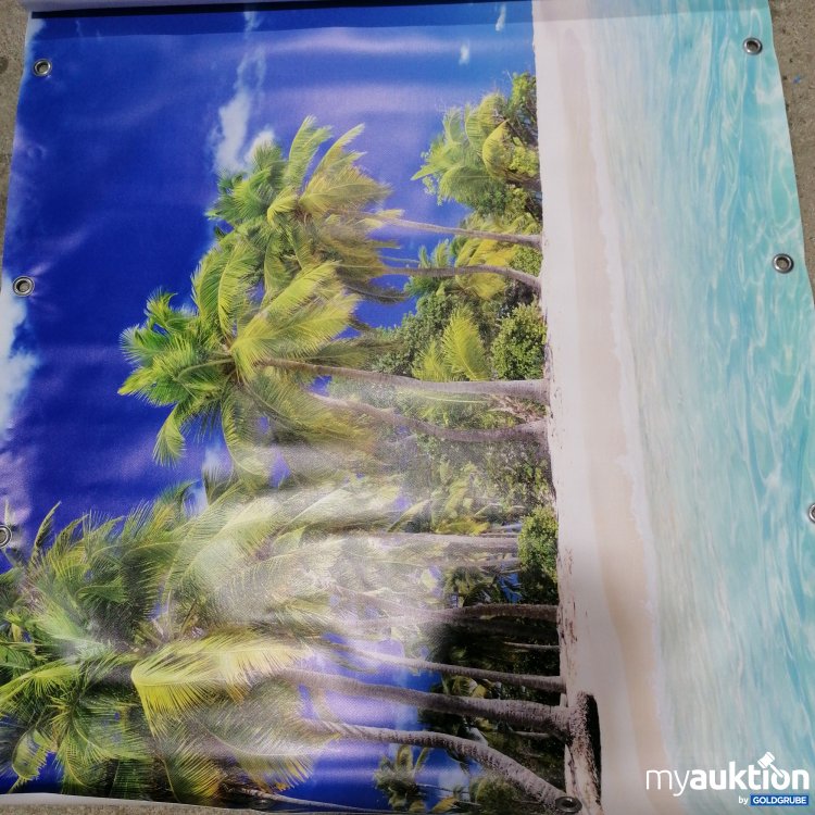 Artikel Nr. 898882: Plakat Palmen, Meer Strand ca 205cm 2Stk mit Kabelbinder