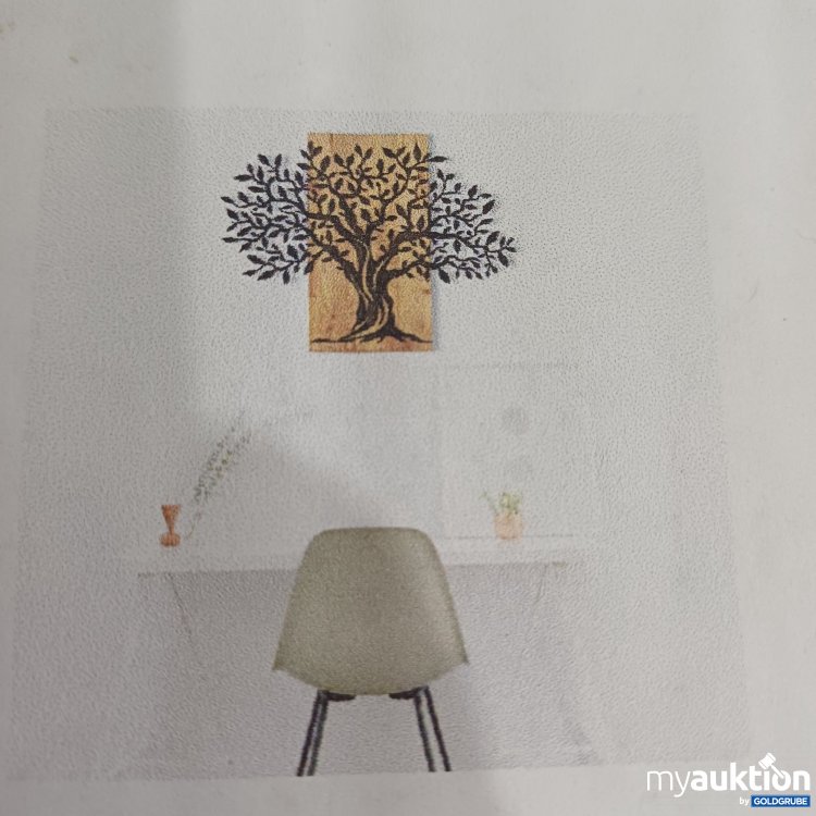 Artikel Nr. 916882 Artikel Nr. 916882: Wanddeko aus Holz und Metall, Baummotiv
