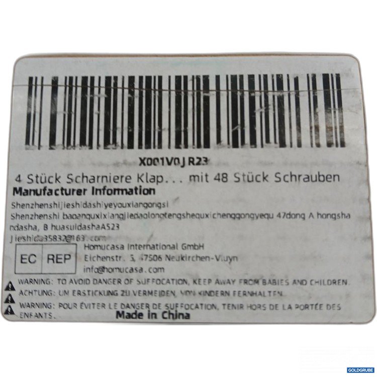 Artikel Nr. 963882: Scharniere Klapp 4 Stück mit 48x Schrauben