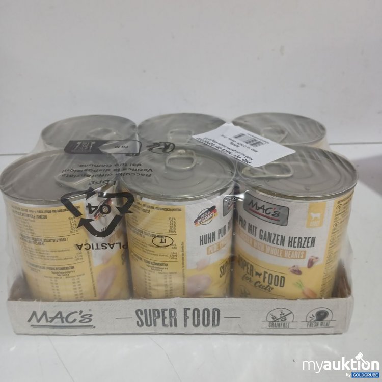 Artikel Nr. 973882 Artikel Nr. 973882: MAC's Huhn pur mit ganzen Herzen Super Food 6x400g