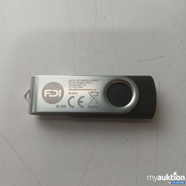 Artikel Nr. 445883: FDI USB-Stick Art.nr FDI-U0G2B  8GB