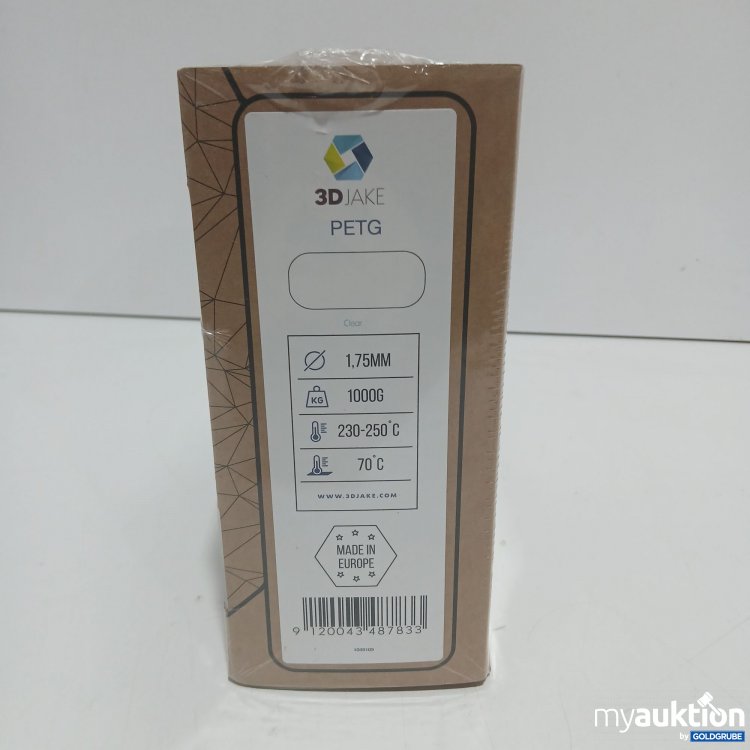 Artikel Nr. 813883 Artikel Nr. 813883: 3D Jake PETG Clear 1.75mm 1000g