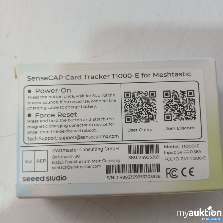 Artikel Nr. 930883 Artikel Nr. 930883: SenseCAP Card Tracker T1000-E