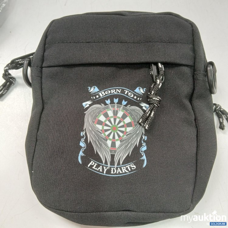 Artikel Nr. 957883: Überquerbare Dart-Themen-Tasche Schwarz ca 20x18cm 