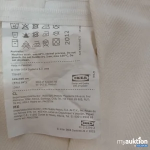Auktion IKEA TIBAST Vorhänge-Set in weiß 2 Stück 145 x 300 cm Art.-Nr. 103.967.60.