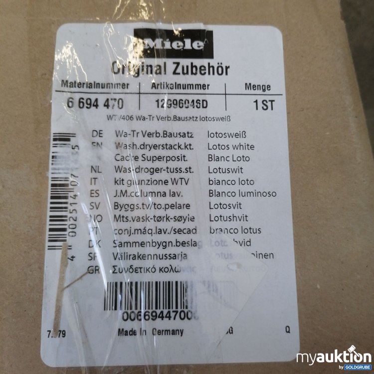 Artikel Nr. 420884 Artikel Nr. 420884: Miele Original Zubehör Wa-Tr Verb. Bausatz