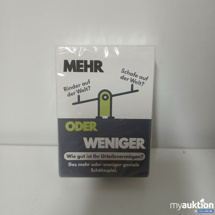 Artikel Nr. 912884: Mehr oder Weniger Schätzspiel 
