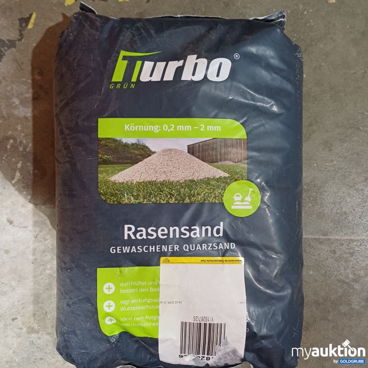Artikel Nr. 986884: Turbo Rasensand gewaschener Quarzsand 18kg 