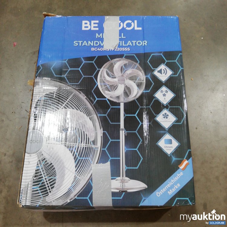 Artikel Nr. 380885 Artikel Nr. 380885: BeCool Metall Standventilator BC40MSTF2205SS