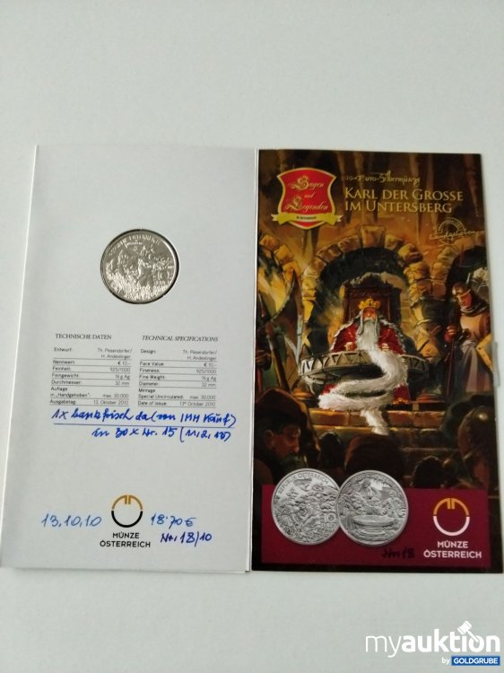 Artikel Nr. 396885 Artikel Nr. 396885: 10 Euro Silbermünze