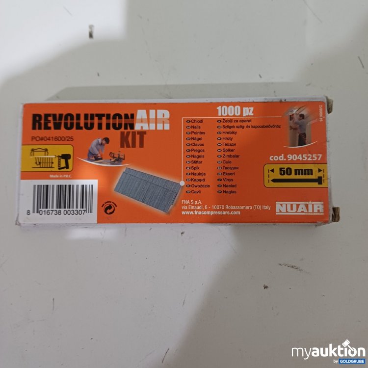 Artikel Nr. 447885 Artikel Nr. 447885: NUAIR Nägel 50 mm Revolution Air Kit
1000stk