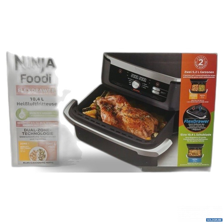 Artikel Nr. 466885 Artikel Nr. 466885: Ninja Foodi FlexDrawer Heißluftfritteuse 10,4 l 5,2