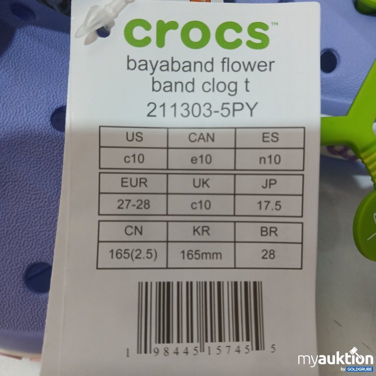 Artikel Nr. 524885 Artikel Nr. 524885: Crocs Bayaband Flower Band Clog t Größe 27-28 EUR