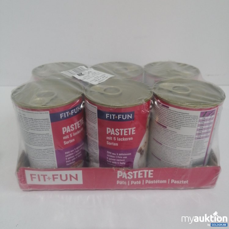 Artikel Nr. 851885: Fit und Fun Hundefutter Pastete mit 5 leckeren Sorten 6x400g