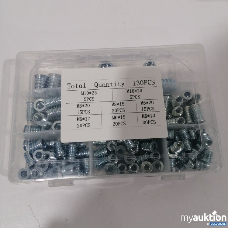 Artikel Nr. 881885: Einschraubmutter-Set 130Stk