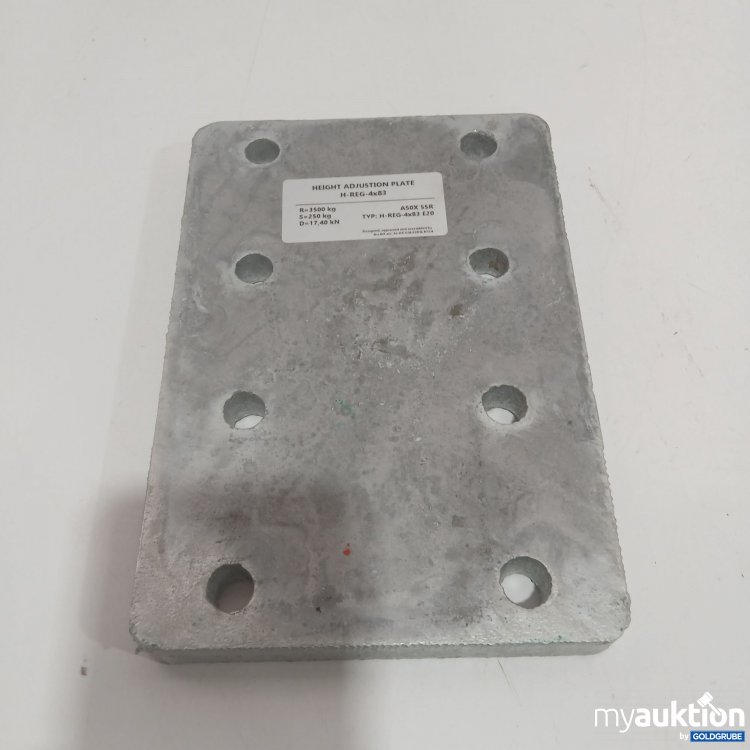 Artikel Nr. 882885: Height Adjustion Plate H-REG-4x83 