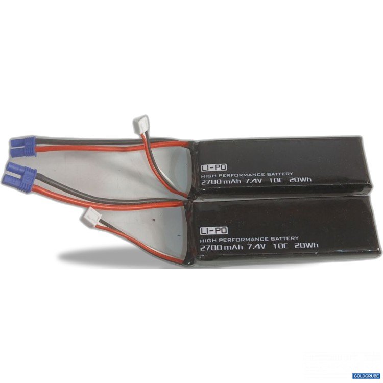 Artikel Nr. 919885: Li-Po 2700 mAh 7.4 V 10C 2 Stück