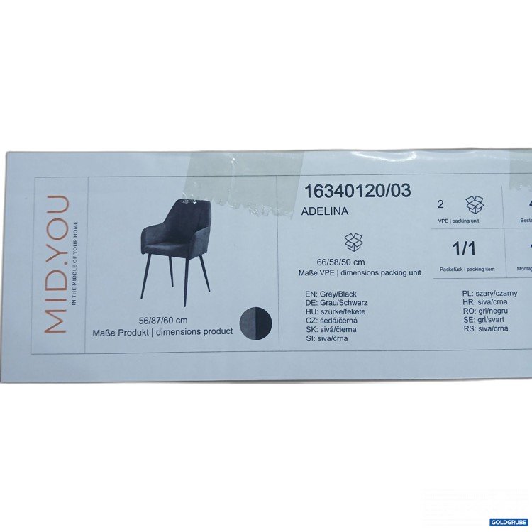 Artikel Nr. 955885 Artikel Nr. 955885: Midyou Adelina Sessel grau/schwarz 16340120/03