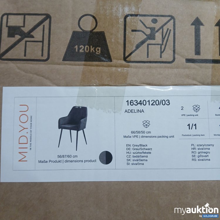 Artikel Nr. 955885 Artikel Nr. 955885: Midyou Adelina Sessel grau/schwarz 16340120/03
