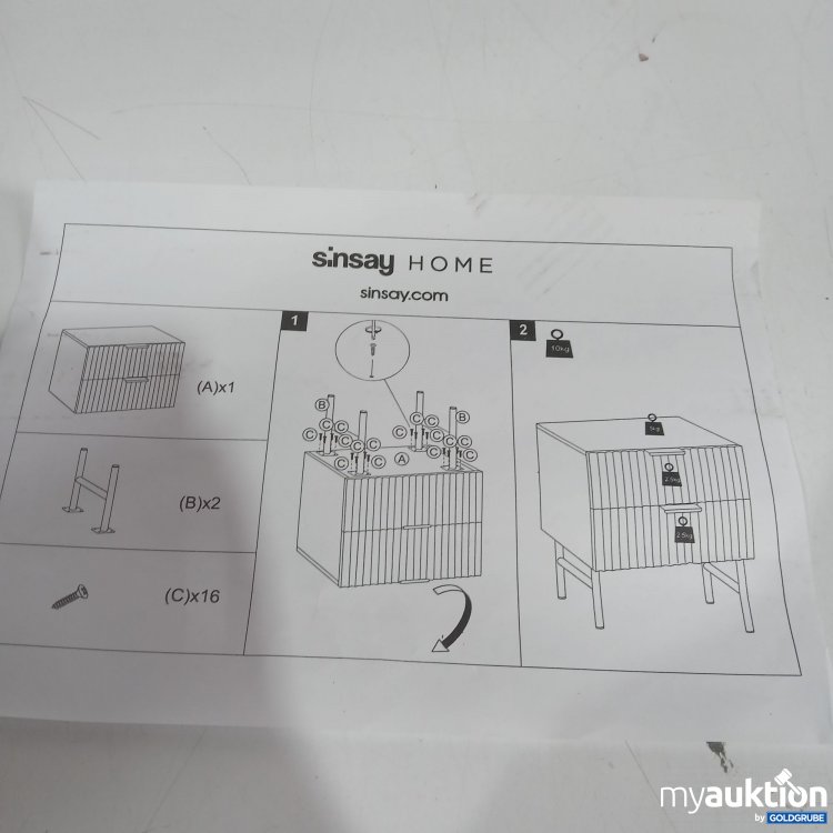 Artikel Nr. 956885: Sinsay home Nachtkasten schwarz 