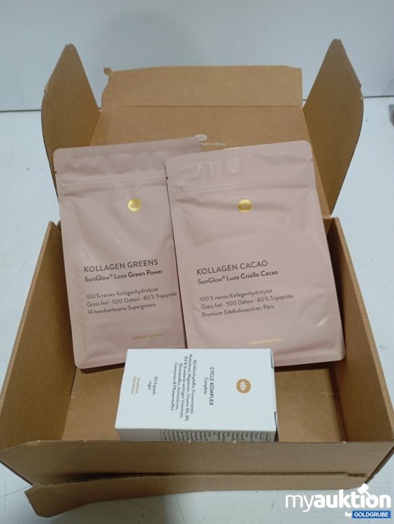 Artikel Nr. 465886: Sunday Natural Kollagen Greens, Cacao und Cycle Komplex 60 Kapseln