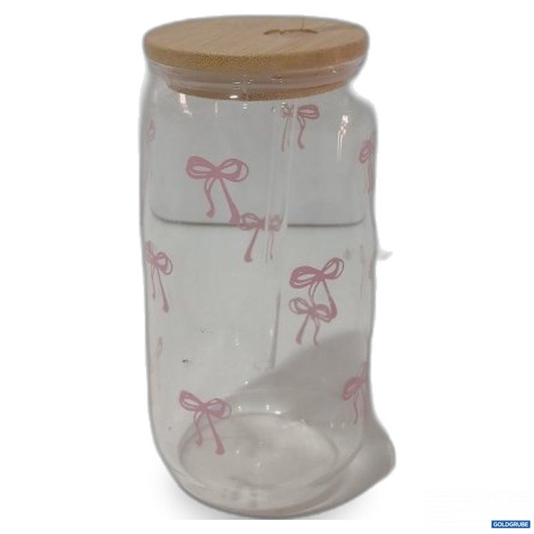 Artikel Nr. 467886 Artikel Nr. 467886: Trinkbecher aus Glas mit Holzdeckel und Strohhalm
