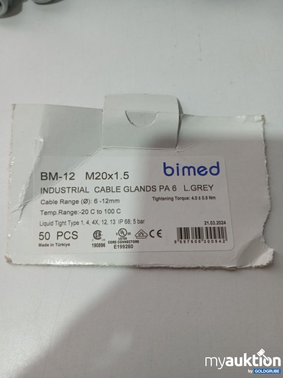 Artikel Nr. 516886 Artikel Nr. 516886: Bimed BM-12 M20x1.5 50stk