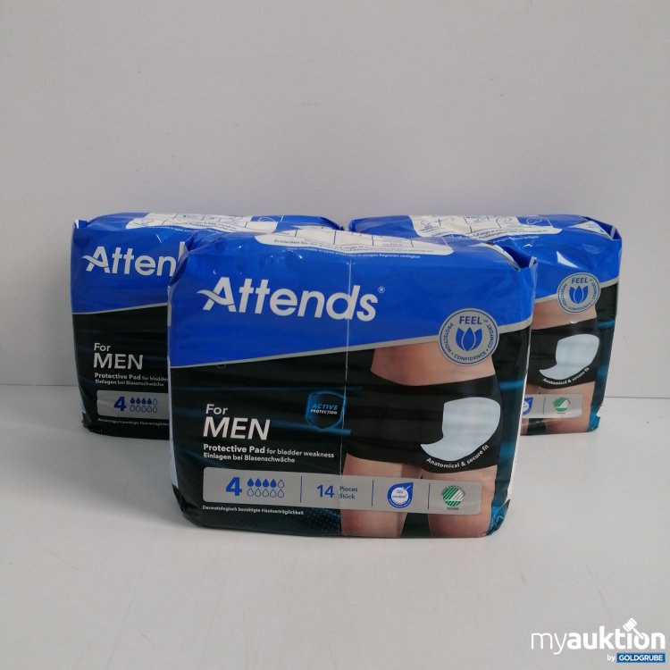 Artikel Nr. 834886 Artikel Nr. 834886: Attends For Men Einlagen 4, 3x14stk