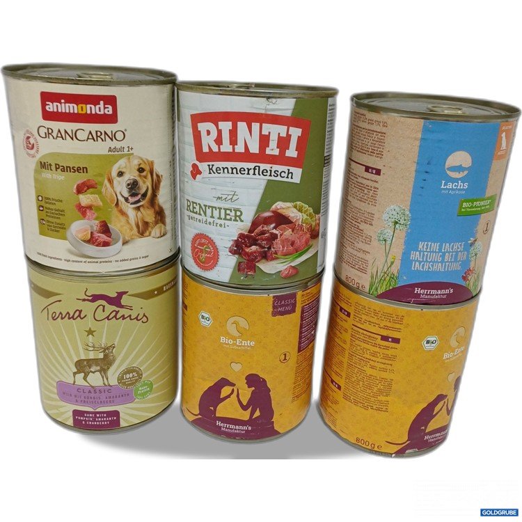 Artikel Nr. 889886 Artikel Nr. 889886: 6 Dosen Futter für Hunde Verschiedene Sorten a800G