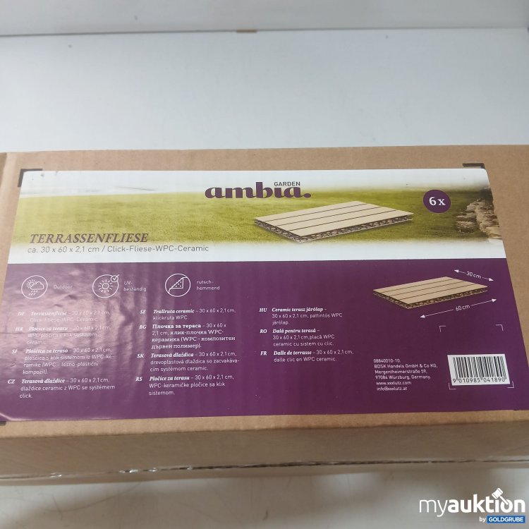 Artikel Nr. 995886: Ambia Garden Terrassenfliese ca 30x60x2,1cm 6Stk