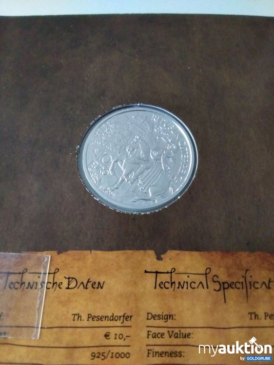 Artikel Nr. 396887 Artikel Nr. 396887: 10 Euro Silbermünze