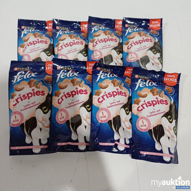 Artikel Nr. 889887: Purina felix crispies mit Lachs-und Forellengeschmack 8Stück a45G